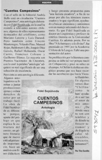 Cuentos campesinos  [artículo] Tito Castillo