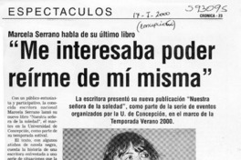 "Me interesaba poder reírme de mí misma"  [artículo]