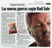 Las nuevas guerras según Raúl Sohr  [artículo]