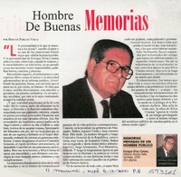 Hombre de buenas memorias  [artículo] Hernán Poblete Varas