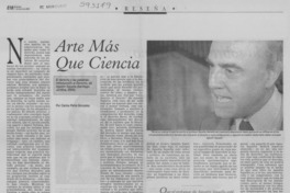 Arte más que ciencia
