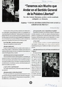 "Tenemos aún mucho sentido general de la palabra libertad"  [artículo] Beatriz Kretschmer