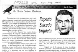 Ruperto Salcedo Urquieta  [artículo] Carlos Ordenes Pincheira