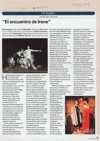 "El encuentro de Irene"  [artículo] Eduardo Guerrero