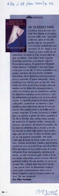 Mi querido papá  [artículo] Pilar Hurtado