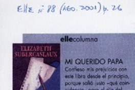 Mi querido papá  [artículo] Pilar Hurtado