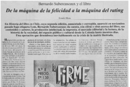 De la máquina de la felicidad a la máquina del rating