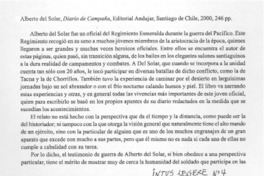 Diario de campaña  [artículo] José Luis Widow Lira