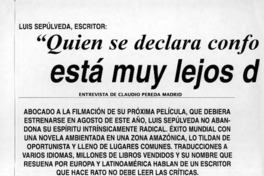 "Quien se declara conforme con el estado de cosas está muy lejos de ser un artista"  [artículo] Claudio Pereda