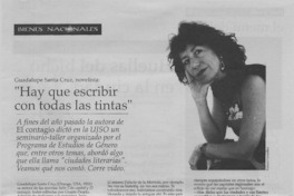 Hay que escribir con todas las tintas  [artículo]