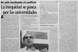 La inequidad se pasea por las universidades