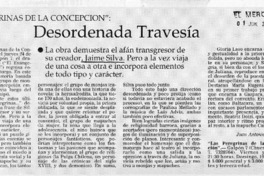 Desordenada travesía  [artículo] Juan Antonio Muñoz H.