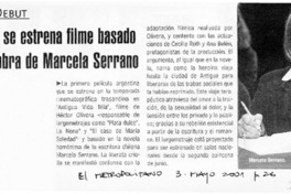 Hoy se estrena filme basado en obra de Marcela Serrano  [artículo]