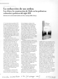 La seducción de un orden  [artículo] Matías Tagle Domínguez