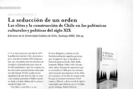 La seducción de un orden  [artículo] Matías Tagle Domínguez