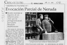 Evocación parcial de Neruda  [artículo] Pedro Labra Herrera
