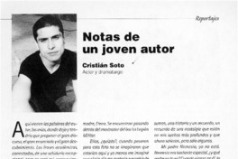 Notas de un joven autor  [artículo]
