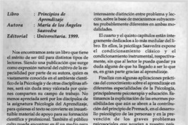 Principios de aprendizaje  [artículo] Liliana Vilches S.