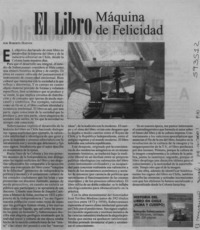 El libro máquina de felicidad  [artículo] Roberto Hozven