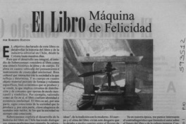 El libro máquina de felicidad  [artículo] Roberto Hozven