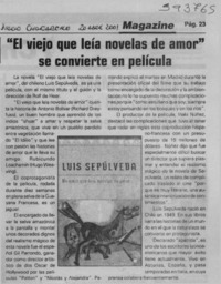 "El viejo que leía novelas de amor" se convierte en película  [artículo]
