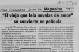 "El viejo que leía novelas de amor" se convierte en película  [artículo]