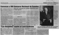 Convocan a VIII Concurso Nacional de Cuentos  [artículo]