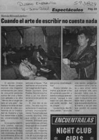 Cuando el arte de escribir no cuesta nada  [artículo]