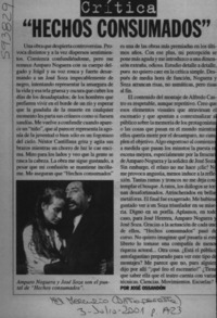 "Hechos consumados"  [artículo]