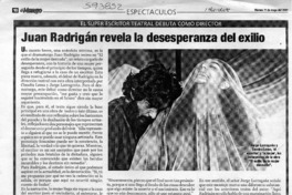Juan Radrigán revela la desesperanza del exilio  [artículo]