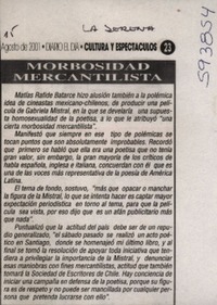 Morbosidad mercantilista  [artículo]