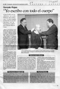 "Yo escribo con todo el cuerpo"  [artículo]