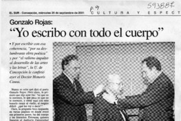 "Yo escribo con todo el cuerpo"  [artículo]