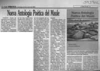 Nueva antología poética del Maule  [artículo]