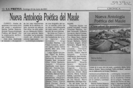 Nueva antología poética del Maule  [artículo]