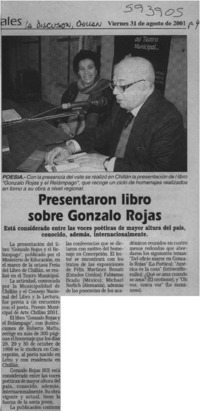 Presentaron libro sobre Gonzalo Rojas  [artículo]