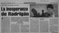 La inesperanza de Radrigán  [artículo] Claudia Millán Rute
