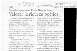 Valorar la riqueza poética