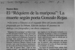 El "Réquiem de la mariposa", la muerte según poeta Gonzalo Rojas  [artículo]