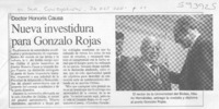 Nueva investidura para Gonzalo Rojas  [artículo]