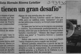 "Escritores tienen un gran desafío"  [artículo]