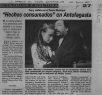 "Hechos consumados" en Antofagasta  [artículo]