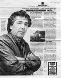 "Mis novelas se defienden solitas"  [artículo] José Ossandón