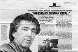 "Mis novelas se defienden solitas"  [artículo] José Ossandón