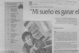 "Mi sueño es ganar el Premio Premio Nobel"  [artículo] José Ossandón A.
