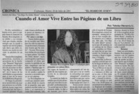 Cuando el amor vive entre las páginas de un libro  [artículo] Valeska Olavarría G.