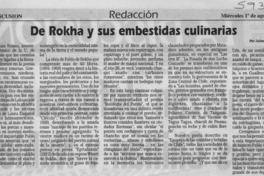 De Rokha y sus embestidas culinarias  [artículo] Jaime Salgado Albornoz