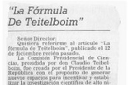 "La fórmula de Teitelboim"  [artículo] Bruno Philippi