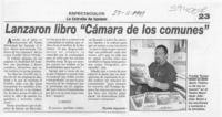 Lanzaron libro "Cámara de los comunes"  [artículo] Pamela Izquierdo