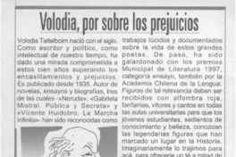 Volodia, por sobre los prejuicios  [artículo]